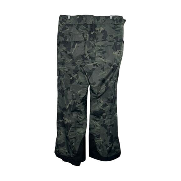 Columbia Mens Medium Camo Camouflage Snow Ski Pants Green Snowboard Winter Army - Picture 4 of 5